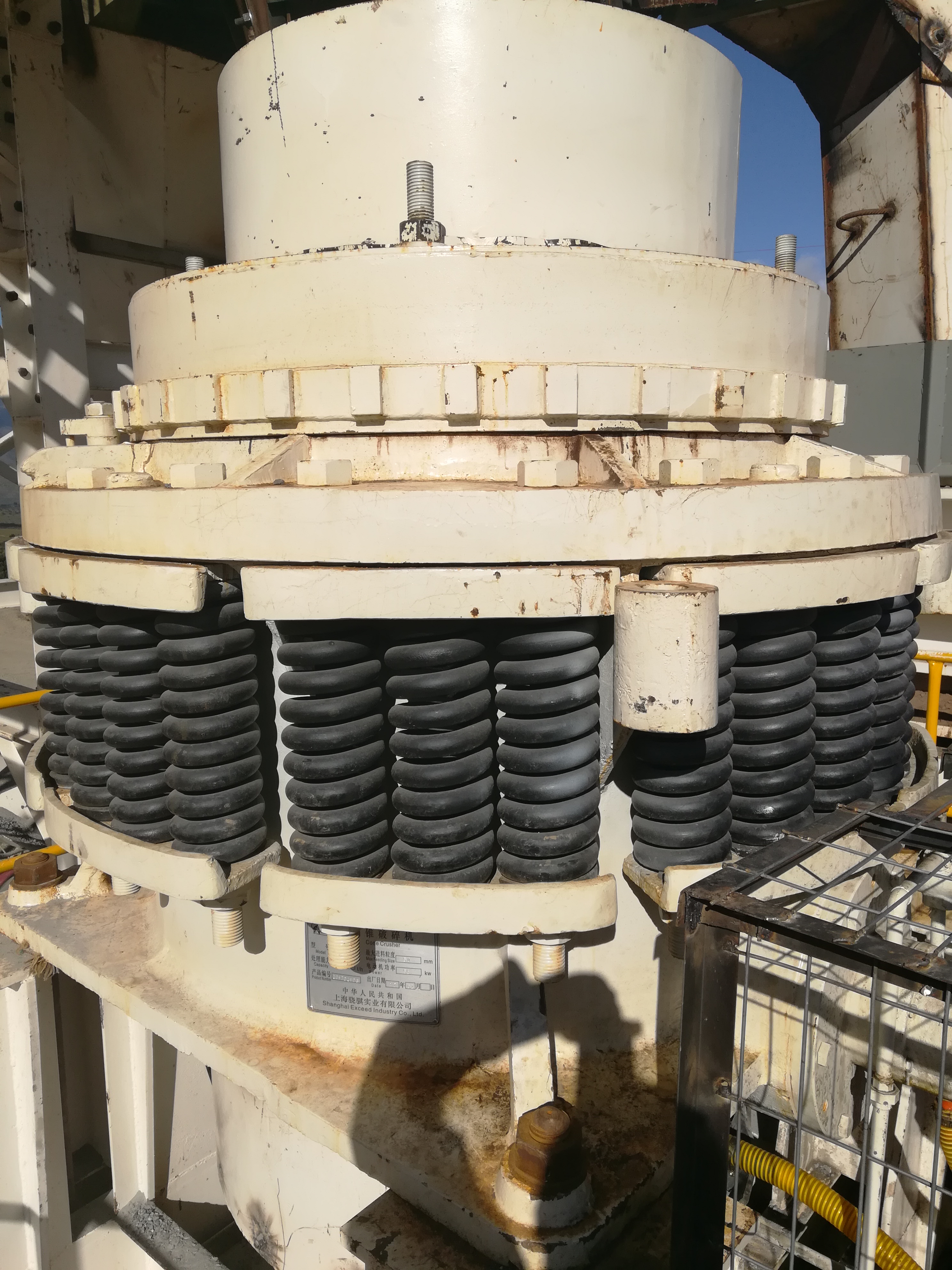 Mecanismo interno del chancador de cono