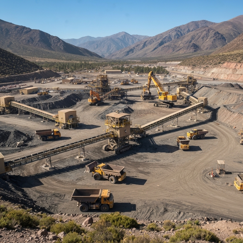 Planta minera en Chile